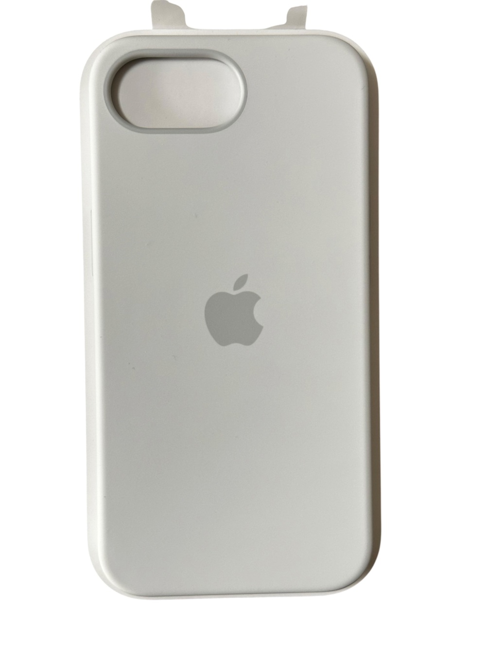 Apple white silicone case iPhone 16e and features a soft microfiber lining NIB